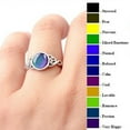 thumbnail image 4 of Guoxxzi Mood Ring for Women, Vintage Style Celtic Knot Rings, Oval Solitaire Mood Ring Temperature Control Color Change Mood Ring, 4 of 8