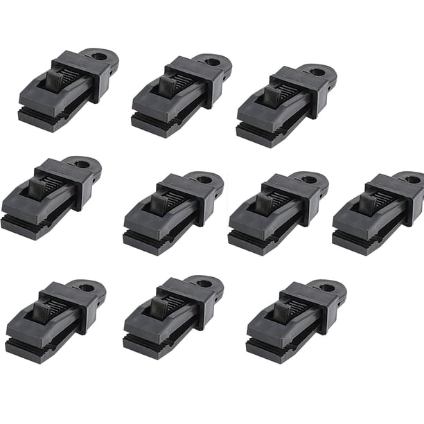 Pleteffect Clips Para Lonas Hebilla De Plástico Para Redes Abrazaderas Para Lonas Clips Resistentes Abrazaderas Ajustables Para Toldos Lonas Y Toldos Para Acampadas Al Aire Libre (10 Unidades Mixtas)