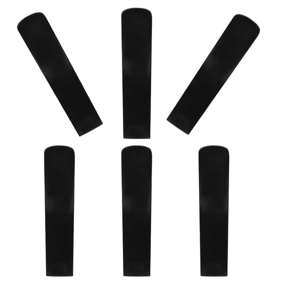 BRIGHTFUFU 6Ud Lengüetas De Resina Para Saxofón Tenor Color Negro Con Corte De Precisión Para Uso Musical