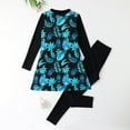 thumbnail image 4 of Swimwears for Women Long Sleeve Two Piece Swimsuit Conservative Split Tankini Set Full Coverage Beachwear, 4 of 6