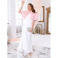 thumbnail image 3 of DARING DIVA Women's Faux Fur Bow Tie Neck Wedding Cardigan Shrug S Pink, 3 of 6