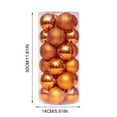 thumbnail image 2 of Fiudx Adornos Navideños, Bolas Irrompibles Galvanizadas, Juego de 24 Piezas de 6 Cm, Perfectos para Árboles, Coronas, Guirnaldas, Decoraciones Festivas, Uso Doméstico y Comercial., 2 of 2