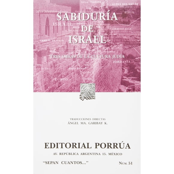 Sabiduría de Israel Editorial Porrúa 9789700737539