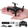 thumbnail image 2 of Cuadricóptero compacto para aventuras aéreas, dron plegable negro de 4 ejes con cámara 1080P y retención de altitud, 2 of 8