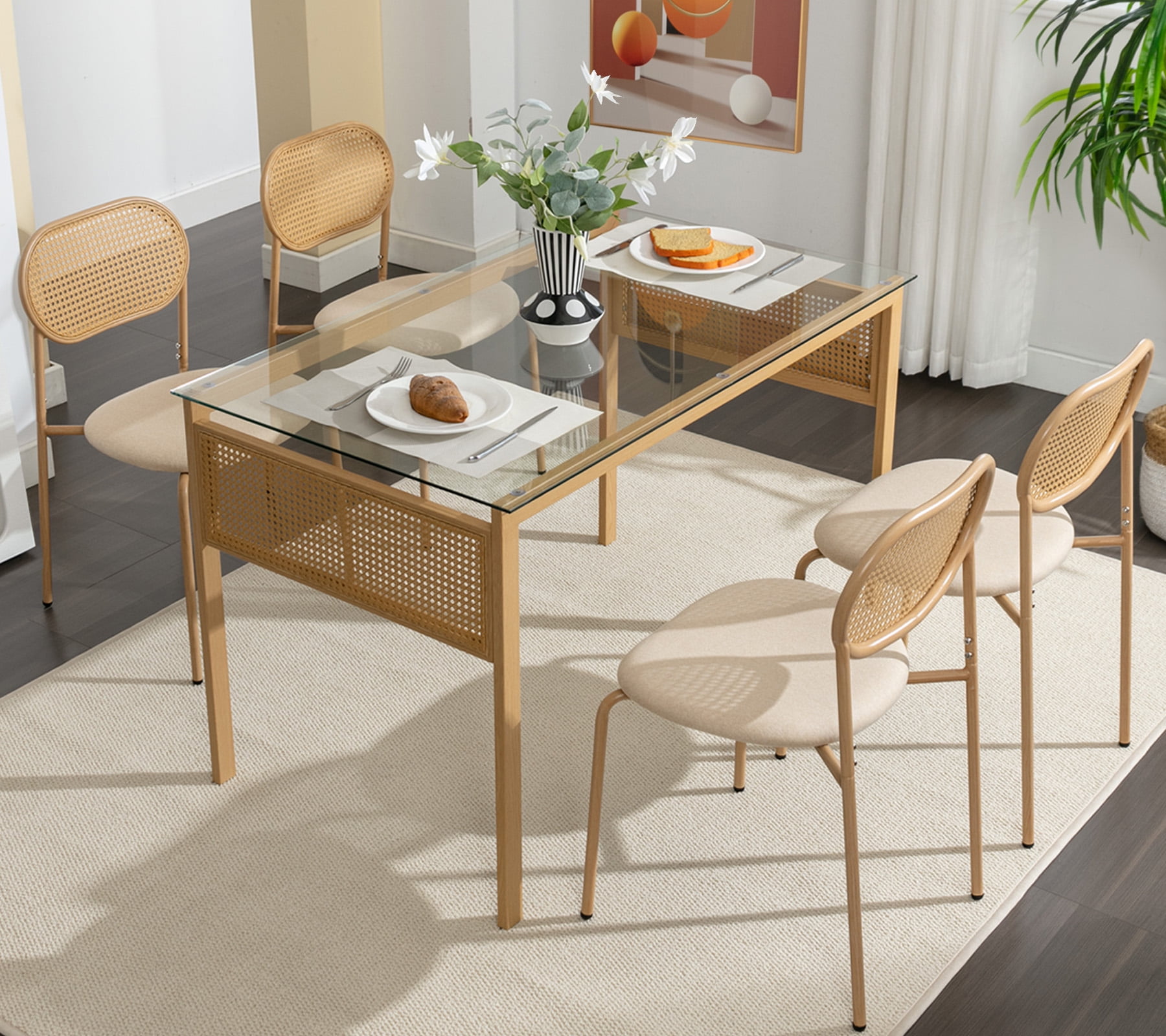 COSVALVE Boho 5-Piece Dining Set: 47