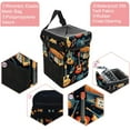 thumbnail image 2 of Musical Instrument Foldable Car Garbage Can with Lid, Leak-proof, and Hanging Storage Bag - Trash Can for Car, 2 of 6