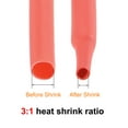 thumbnail image 4 of Uxcell Heat Shrink Tubing 1/4"(6mm) Dia 10mm Flat Width 2:1 rate 7m Red, 4 of 5