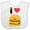 AA-White, variant on Inktastic I Love Cheeseburgers Boys or Girls Baby Bib
