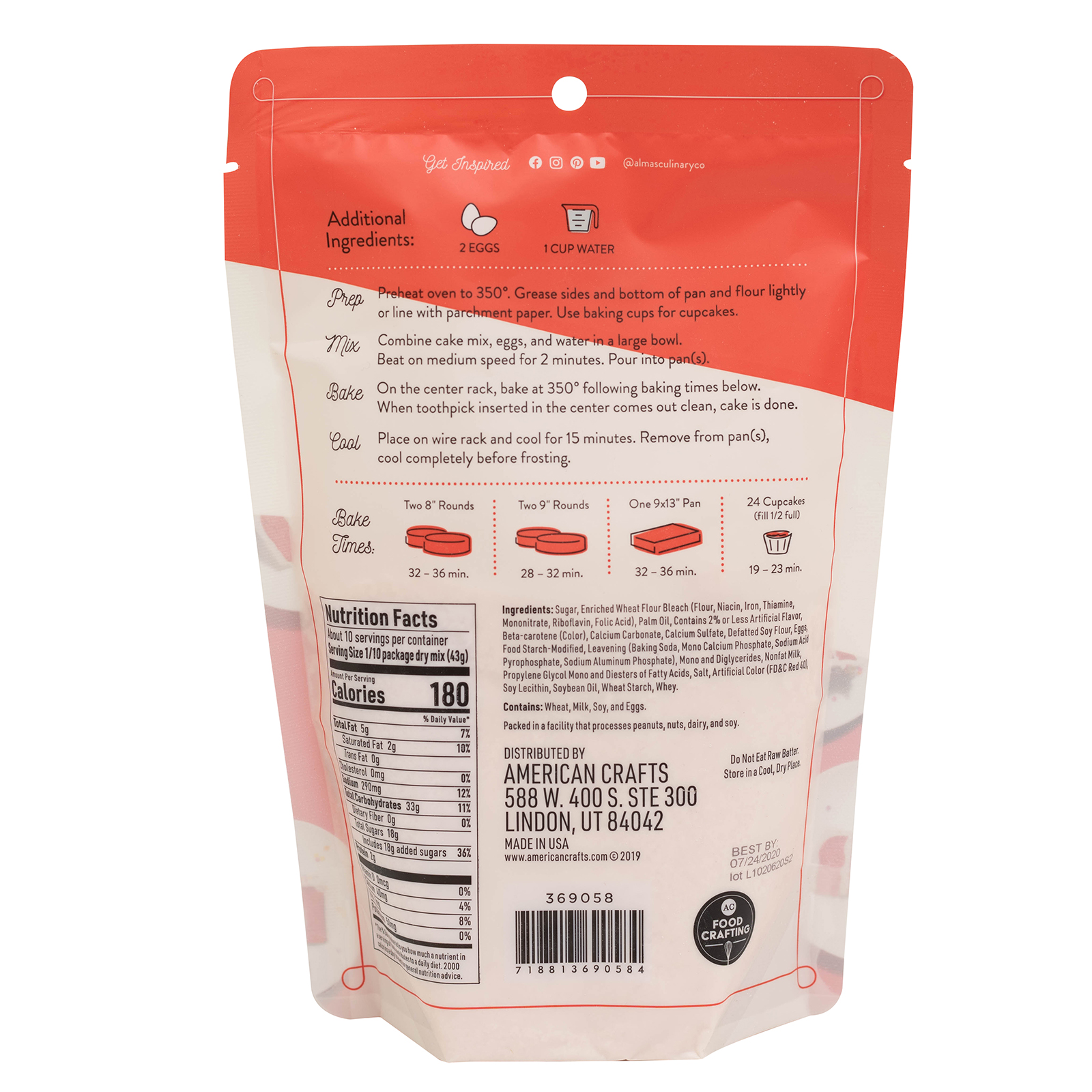 Almas Red Cake Mix
