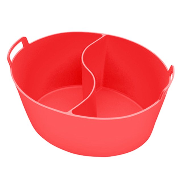 CSChome Silicone Liner For Slow Cooker Leakproof Silicone Slow Cooker Divider Liner 6 8QT Reusable High Temperature Resistant Dishwasher Safe