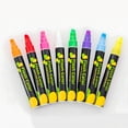 thumbnail image 3 of 8 Pack Chalk Marker Pen Dry Erase Markers 6mm Reversible Bullet & Chisel Tip Fluorescent Markers Highlighters for LED Menu Board Bistro Board AD Drawing POP Art Glass Window Blackboard, 3 of 7