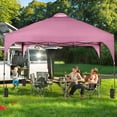 thumbnail image 5 of Ainfox 12'x12' Pop Up Canopy Tent with Weighted Sandbags, Easy-Setup Gazebo, Outdoor Canopy with 3 Adjustable Heights for Events,Parties,Camping,Pink, 5 of 10