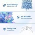thumbnail image 6 of Danolapsi 6FT Prelit Artificial Christmas Tree Pencil wth 230 Warm White Lights,Snow Flocked LED Xmas Tree with 320 Branch Tips, Hand Gloves, Foldable Stand & Kraft Paper Included,4.5/6/7.5/9FT, 6 of 10