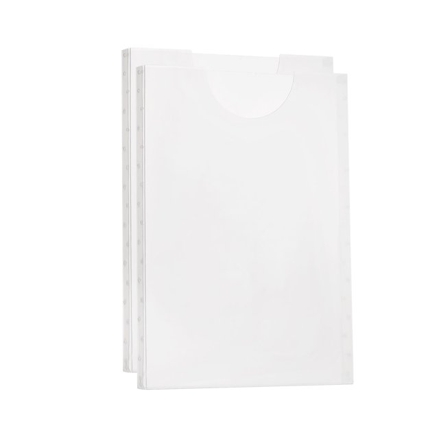 Unique Bargains 8.7x12.2' PP Porte-Signe Mural Réutilisable Support Mural, Effacer 2 Pack
