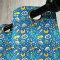 thumbnail image 4 of Ambesonne Space Grommet Curtain, Alien and Human Astronaut, 50" x 54", Blue Grey Yellow, 4 of 6