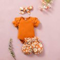 thumbnail image 3 of Vedolay Shorts Sets Girl 2 Piece Girlsâ T- Shirt and Shorts Set for , Toddler and Little Kids,Orange 12-18 Months, 3 of 4