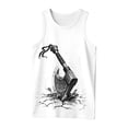 thumbnail image 4 of Men's Graphic Tank Tops Viking Printed Crewneck Cool Basic Fitness Muscle Shirt Casual Workout Breathable Summer Tank Top White2 XXL, 4 of 4