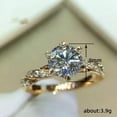 thumbnail image 2 of K-KED Fashion Women Cubic Zircon Ring Gift 925 Silver Filled Party Delicate Jewelry Sz 6-10-10, 2 of 5