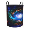 thumbnail image 2 of LNWH Laundry Basket, Space Wormhole Science Pattern Foldable Laundry Hamper With Handles Waterproof, Medium Size, 2 of 8