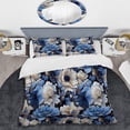 thumbnail image 2 of Designart "Dreamlike Blue White Floral Fantasy I" Floral Bedding Covert Set - Cottage Bed Set With 1 Sham, 2 of 5