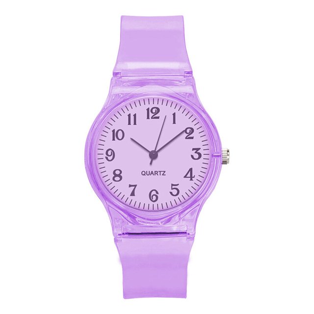 Relojes transparentes de verano para mujer, reloj deportivo Digital redondo informal colorido, reloj de pulsera luminoso LED, reloj de gelatina a la moda Gao Jinjia LED