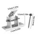 thumbnail image 2 of Solar Panel Bracket, Solar Panel Holder End Clamp Kit, Stand Solar Module 0-60 Individually Adjustable Flat Roof Mounting Angle (without Telescopic Ro, 2 of 4