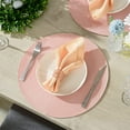 thumbnail image 5 of Queilt Napperons Ronds Tressés Roses 15 Pouces pour Tables à Manger Lavables Résistants à la Chaleur Ensemble de 6, 5 of 5