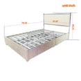 thumbnail image 7 of Full Size Metal Bed Frame with Steamed Bread Shaped Backrest and Four Storage Drawers,Sponge Soft Bag,Heavy Duty Platform Bed with Wood Slats Support,Easy Assembly,No Box Spring Needed,White, 7 of 7