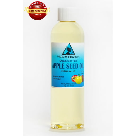 Apple Seed Oil Organic Carrier Cold Pressed Premium Natural 100% Pure  4 oz