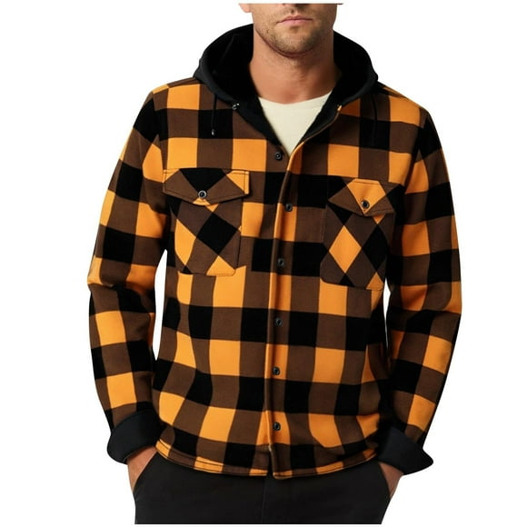 Veste pour Hommes, Manteau de Sport Décontracté à Manches Longues Boutonné, Vestes pour Hommes