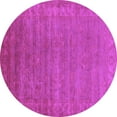 thumbnail image 1 of Ahgly Company Indoor Round Oriental Purple Industrial Area Rugs, 5' Round, 1 of 4