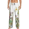 thumbnail image 2 of Picia Herbs and Wildflowers Mens Soft Woven Cotton Elastic Waistband Sleep Pajama Pant Lounge Sleep Pant With Pockets And Drawstring-X-Large, 2 of 9