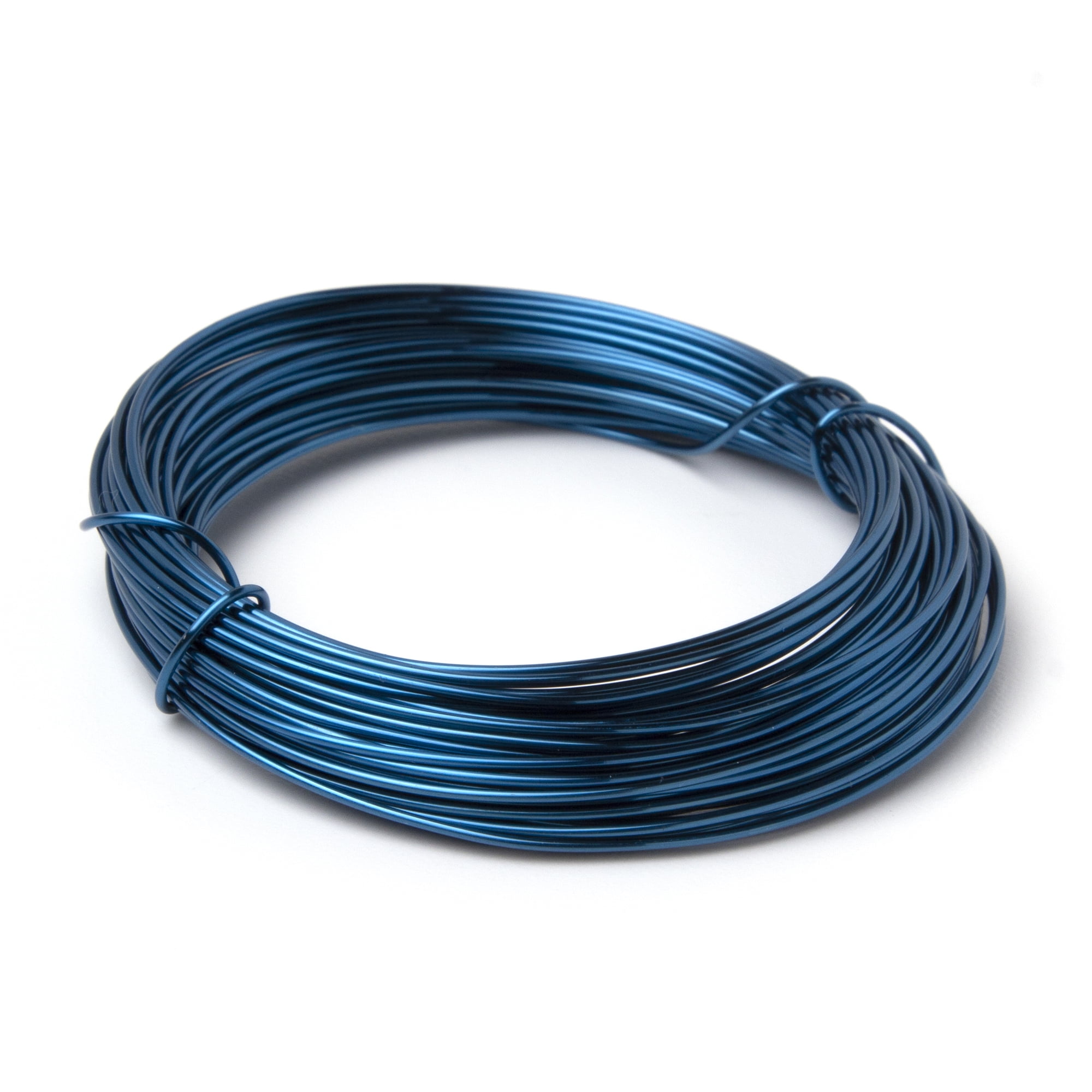 (2 pack) Cousin DIY Coated Copper Wire, Blue Finish, 20ga, 24 ft Roll