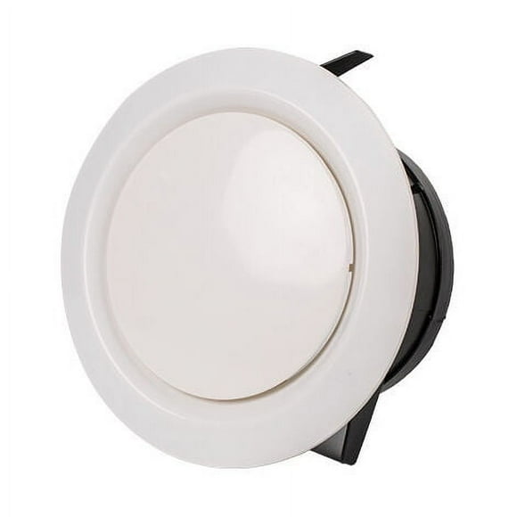 Rejilla de ventilación redonda de plástico blanco Laklulu 75-125 mm Para extracción de aire Rejilla de ventilación de baño con mosquitera