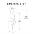 thumbnail image 2 of Dainolite IRN-3935LEDP-MB Pendant, 2 of 3