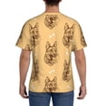 thumbnail image 2 of Naloa German Shepherd Dog Men's T-Shirt Sport T-shirt Men's Basic Tee Casual Men's Shirt, Round Neck, Short Sleeves - XX-Large, 2 of 5