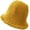 Yellow, variant on CoCopeaunts Women Bucket Hat Plain Autumn Winter Thicken Warm Lamb Wool Bucket Cap Outdoor Foldable Girl Simple Casual Basin Hat