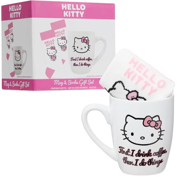 Set de Taza y Calcetines Get Trend Hello Kitty 11oz