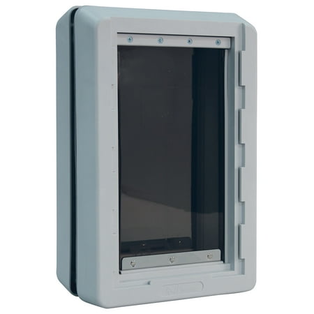 Ideal Pet Products Ruff Weather Pet Door Medium Gray 5 56 X 11 37