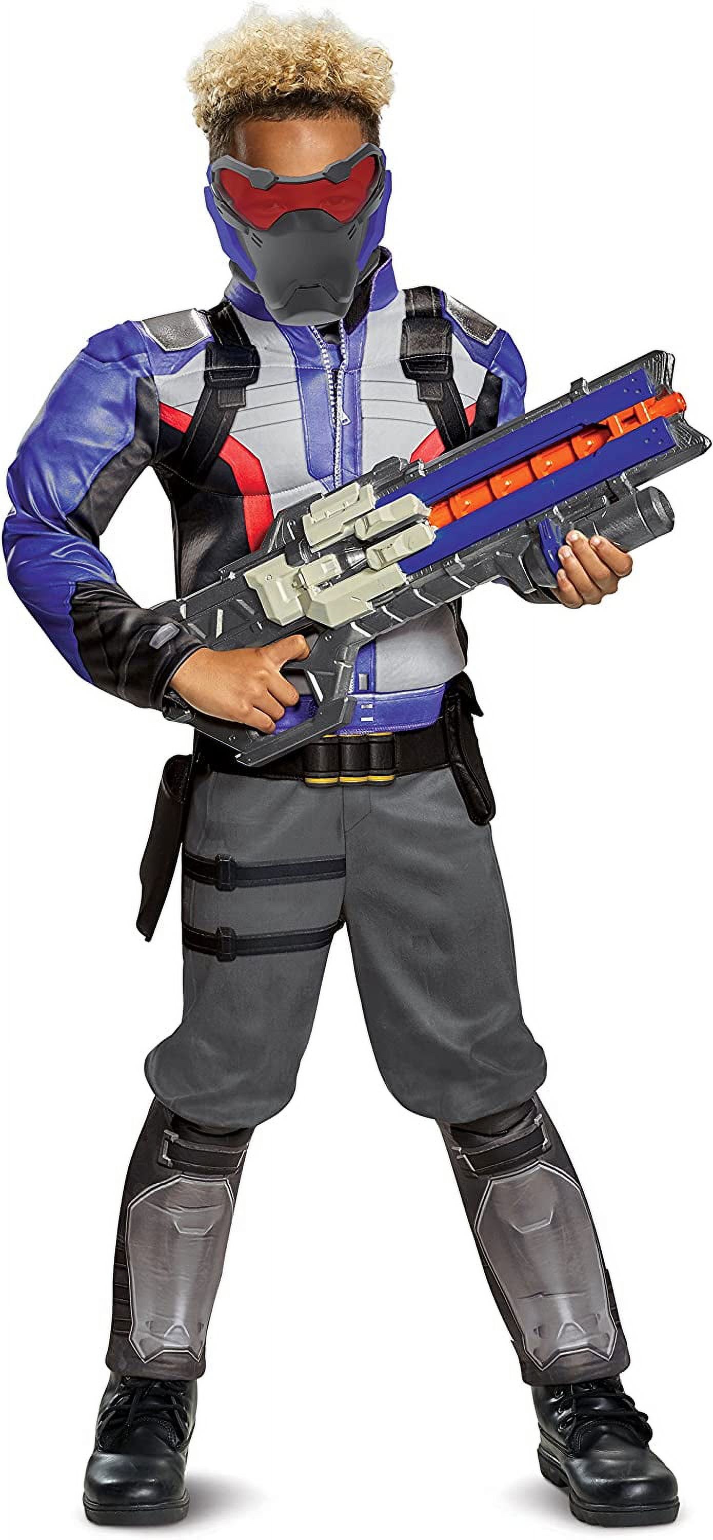 Halo Blue Spartan Muscle Kostüm Für Herren - Offizielles Lizenzkostüm Mit Helm Und Muskeldruck