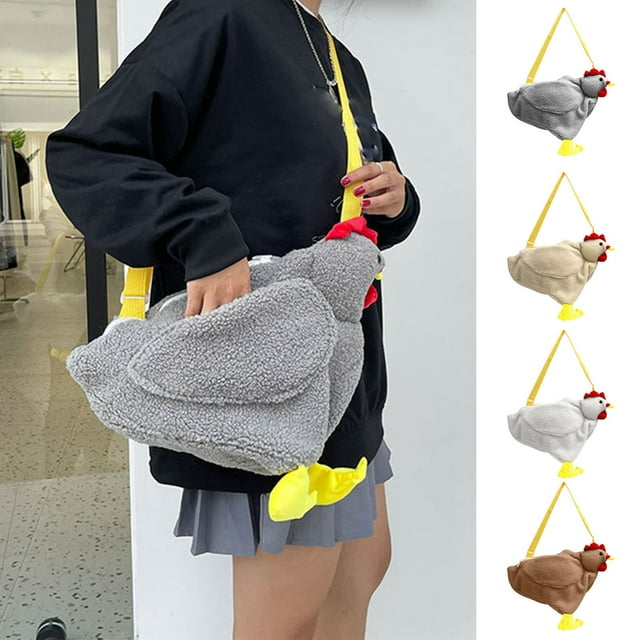 Bolsa grande para transportar pollos | Bolso de mano con diseño de gallina linda | Correa ajustable para el hombro | Bolso multifuncional para mujer | Capacidad para iPad, teléfono, cosméticos