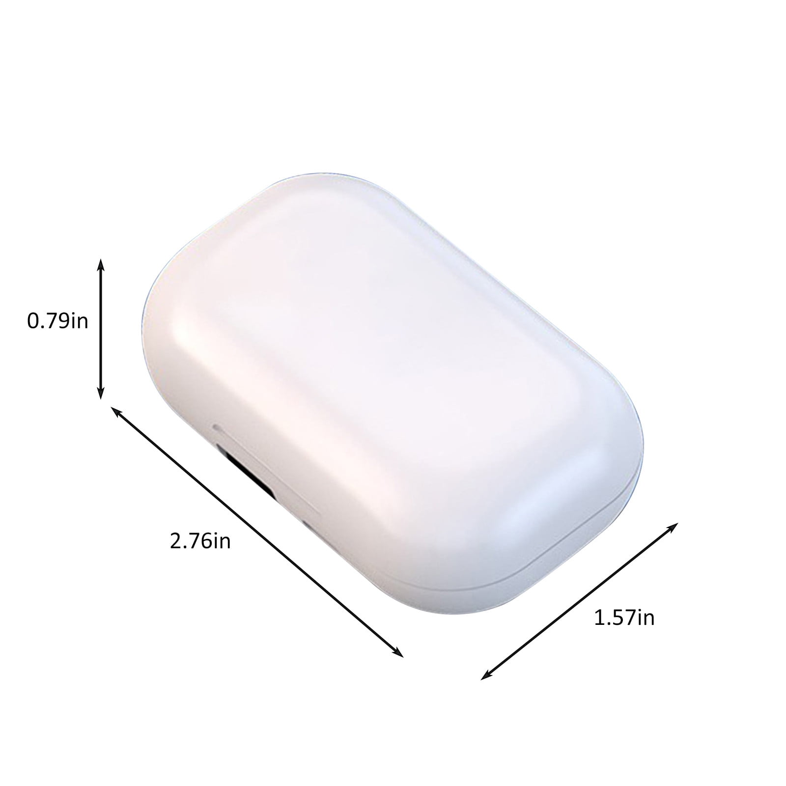 Bluetooth Earbuds Invisible Sleep Bluetooth Earbuds, Mini Tiny Discreet Hidden Headphones with LED Display and Charging Case(White)