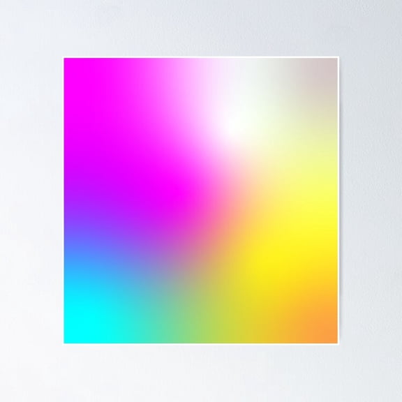 Gradient Background Of Rainbow Colors Concept Poster- Unframed Poster | Wall Art | Perfect For Home Decor & Gifts, 8x12