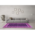 thumbnail image 3 of Ahgly Company Machine Washable Indoor Rectangle Persian Purple Traditional Area Rugs, 2' x 3', 3 of 4