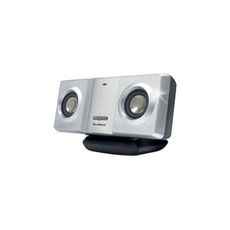 Creative TravelSound 2.0 Speaker System, 4 W RMS, Silver