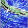thumbnail image 5 of Echo Valley Cobalt Blue Swirl Illuminarie 10 inch Hand Blown Glass Outdoor Garden Gazing Ball, 5 of 5