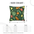 thumbnail image 4 of Square Throw Pillow Covers with Core, Papaya Dragon Fruit Print Pillows for Sofa Beds, 16"x16", 4 of 9