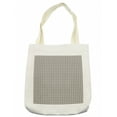 thumbnail image 1 of Abstract Tote Bag, Simplistic Illustration of Intricate Circles Contemporary Design, Cloth Linen Reusable Bag for Shopping Books Beach and More, 16.5" X 14", Cream, by Ambesonne, 1 of 2