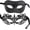 Black Black, variant on Luxury Mask – Couple’s Venetian Party Mask Couples Set 2 Pcs – Matching Men & Women's Lace Masquerade Ball for Men & Women