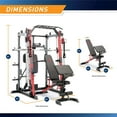 thumbnail image 6 of Marcy Power Cage, Smith Machine Gym System with Bench Press and Squat Rack, 6 of 8